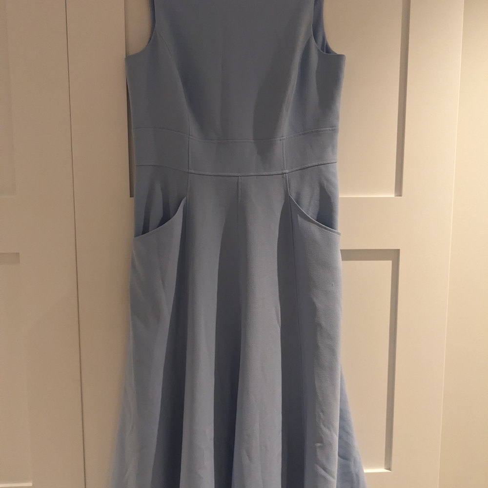 Elegant Blue Sleeveless Dress